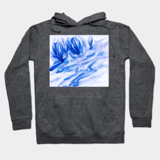 Blue landscape Hoodie